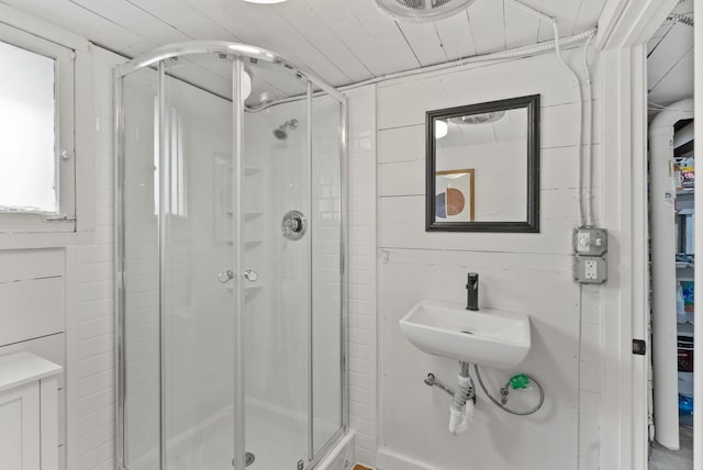 1116 E Newark Ave, Spokane, WA 99202 - full bath with a shower stall and a sink