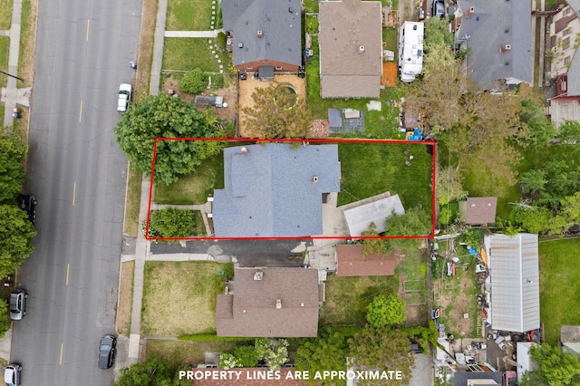 1116 E Newark Ave, Spokane, WA 99202 - aerial view of residential area with property parcel outlined