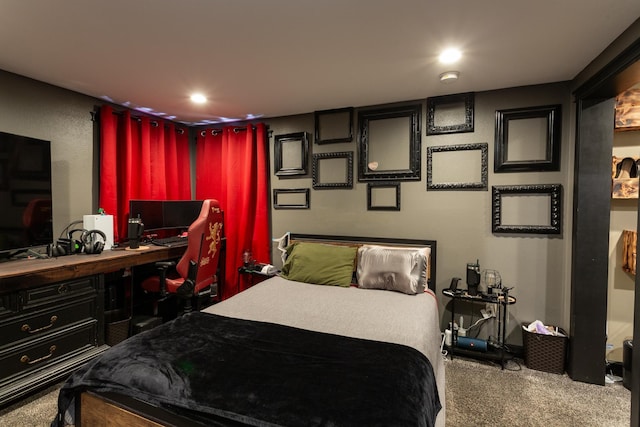 1207 E Bismark Ave, Spokane, WA 99208 - bedroom with carpet flooring and an office area