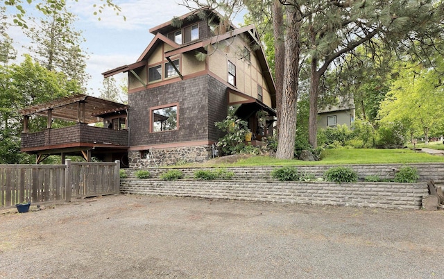1732 W 14th Ave, Spokane, WA 99204 - view of front of house with a pergola and a deck