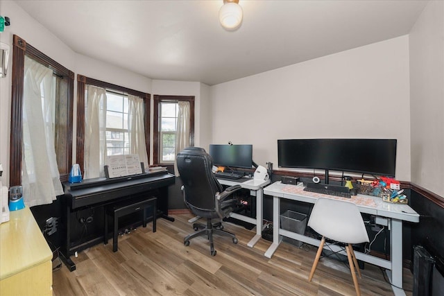 2215 N 8th St, Cheney, WA 99004 - home office featuring wood finished floors