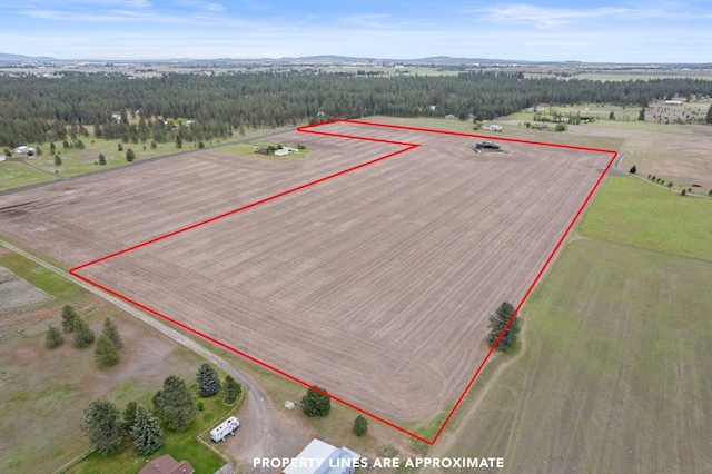 311 N Christensen Rd, Medical Lake, WA 99022 - aerial view of sparsely populated area with property boundaries highlighted