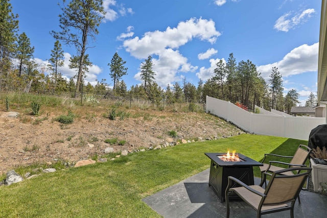 8604 W 8th Ave, Spokane, WA 99224 - view of yard with an outdoor fire pit