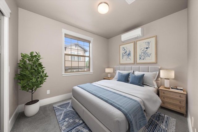 24481 E Pinnacle Ct Unit D, Liberty Lake, WA 99019 - carpeted bedroom with a wall mounted air conditioner and baseboards