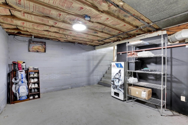 1419 E Glass Ave, Spokane, WA 99207 - unfinished basement with stairway