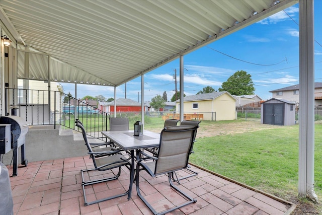 1419 E Glass Ave, Spokane, WA 99207 - view of patio / terrace with outdoor dining area and grilling area