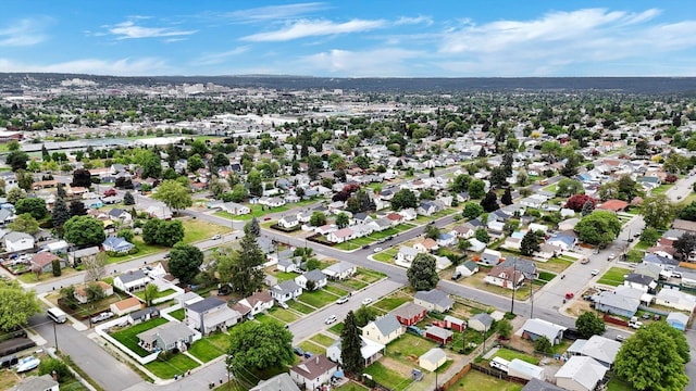 1419 E Glass Ave, Spokane, WA 99207 - aerial overview of property's location with nearby suburban area