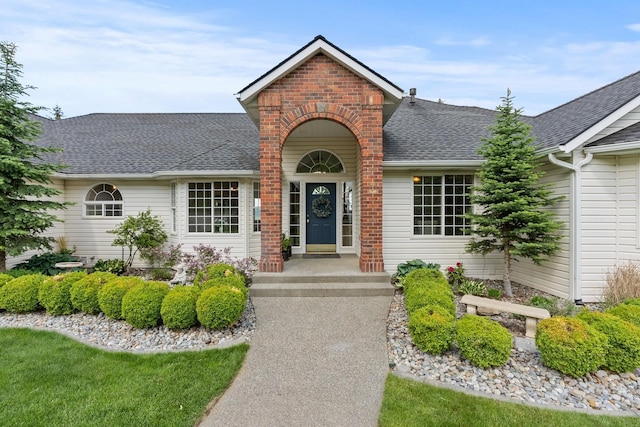 14716 E 48th Ln, Veradale, WA 99037 - view of front of property featuring a shingled roof and brick siding