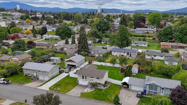 11920 E Railroad Ave, Spokane, WA 99206 - aerial perspective of suburban area with a mountainous background