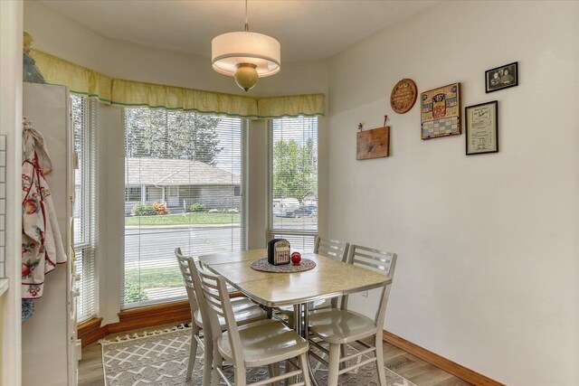 4307 S Apollo St, Spokane, WA 99223 - dining room with light wood-style floors and baseboards