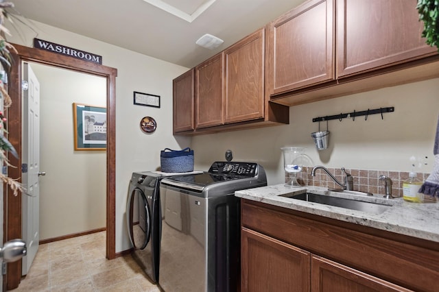 14410 W Jacobs Rd, Spokane, WA 99224 - laundry area featuring cabinet space, independent washer and dryer, and baseboards