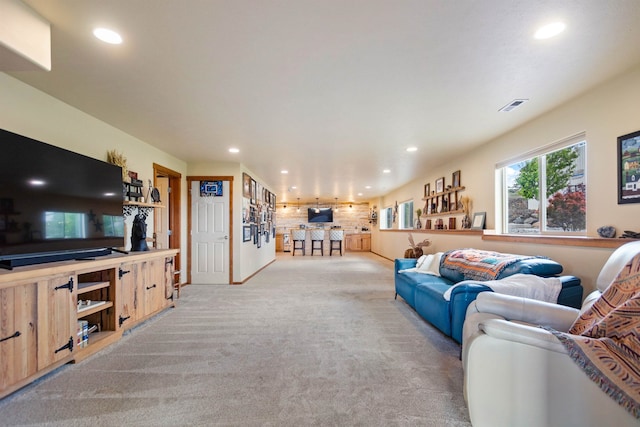 14410 W Jacobs Rd, Spokane, WA 99224 - carpeted living room with recessed lighting