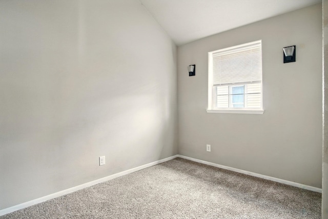 3016 N Walnut Street On A Dead End Street, Spokane, WA 99205 - spare room with carpet flooring, baseboards, and lofted ceiling