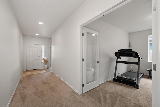 2026 W Parkway Ct, Spokane, WA 99208 - hallway with carpet flooring, recessed lighting, and baseboards