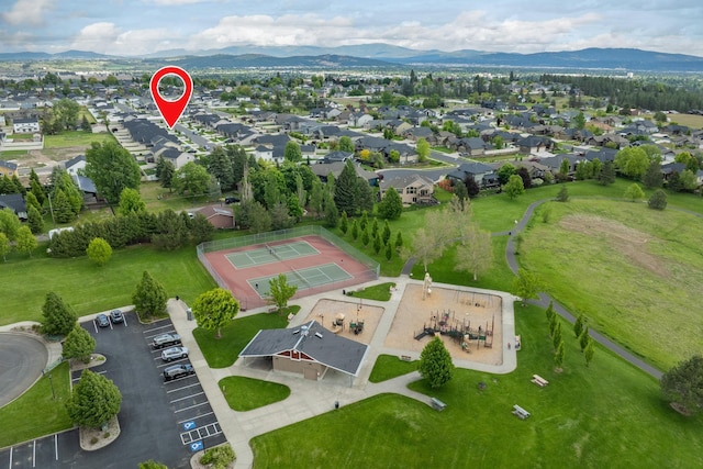 2026 W Parkway Ct, Spokane, WA 99208 - aerial perspective of suburban area featuring a mountainous background