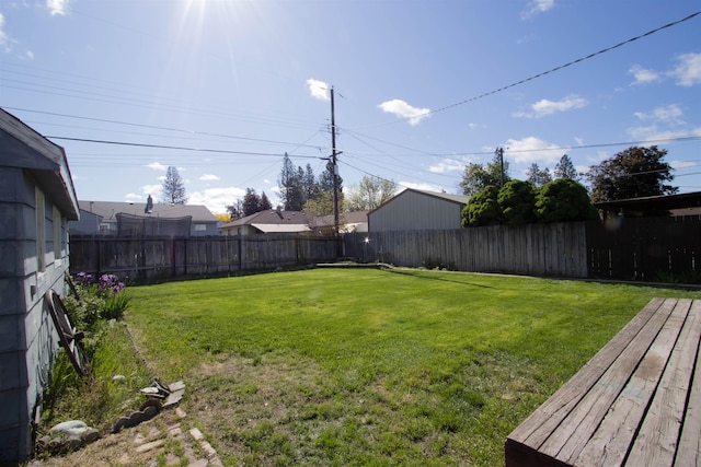 5512 N G St, Spokane, WA 99205 - view of yard with a deck