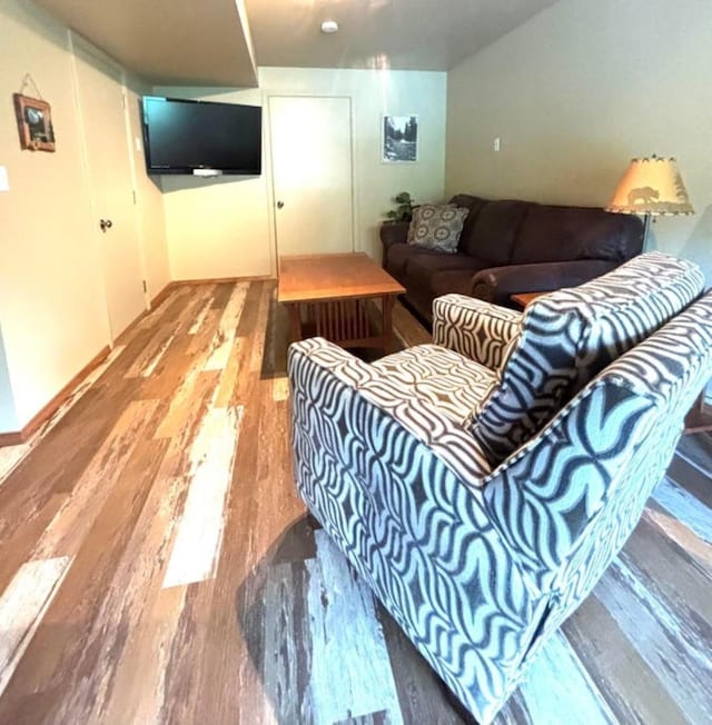 278 Hazel St, Cusick, WA 99119 - living area featuring wood finished floors and baseboards