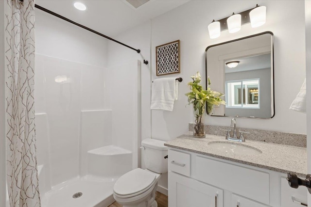 1912 W Buckeye Ave, Spokane, WA 99205 - full bathroom with curtained shower, toilet, and vanity