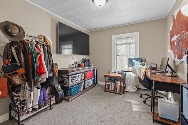 4824 N Stone St, Spokane, WA 99207 - home office featuring carpet and ornamental molding