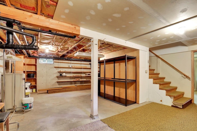 4134 Pebble Beach Rd, Loon Lake, WA 99148 - unfinished basement featuring stairway