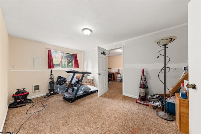 3712 E 12th Ave, Spokane, WA 99202 - exercise area with carpet and baseboards