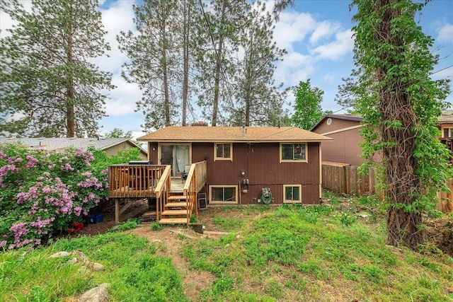 3712 E 12th Ave, Spokane, WA 99202 - back of house with a wooden deck