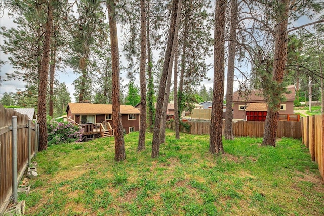 3712 E 12th Ave, Spokane, WA 99202 - fenced backyard featuring a deck