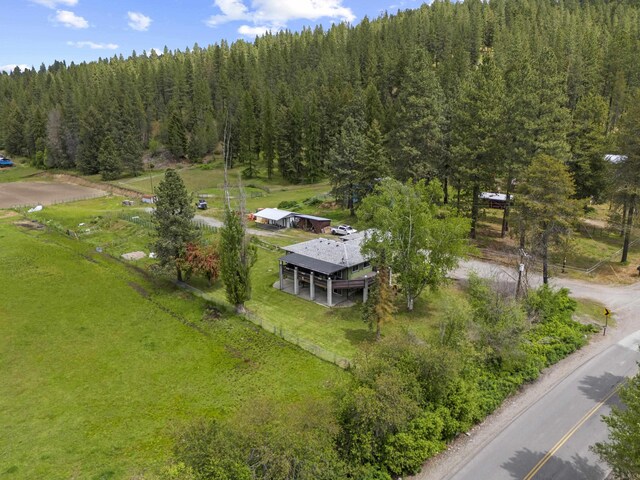 15906 N Forker Rd, Spokane, WA 99217 - aerial view of property and surrounding area with a heavily wooded area