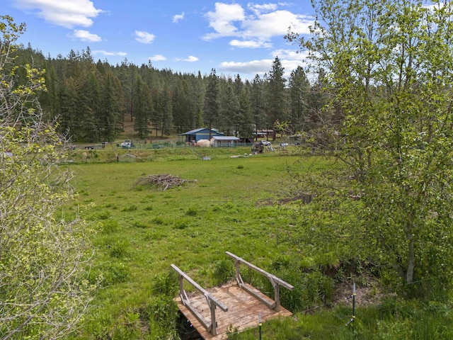 15906 N Forker Rd, Spokane, WA 99217 - view of grassy yard with a forest view