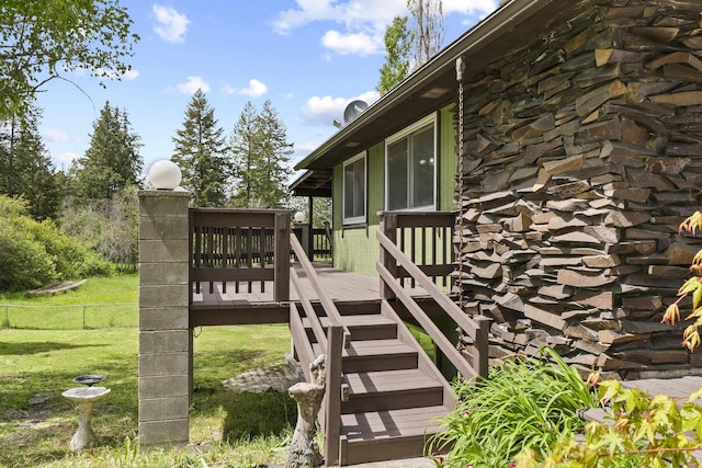 15906 N Forker Rd, Spokane, WA 99217 - deck featuring stairway