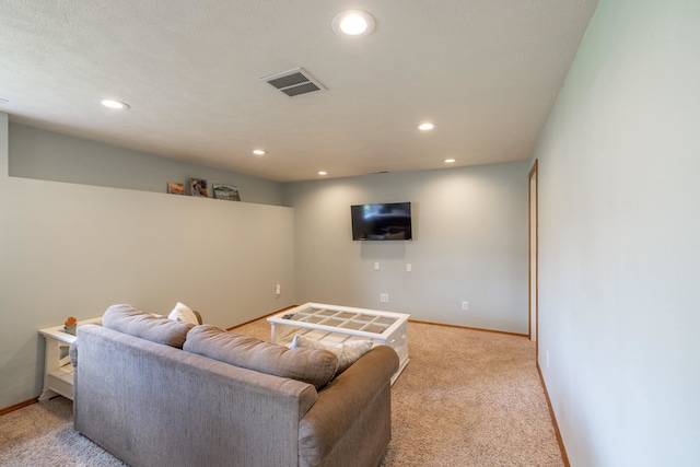 4701 E 13th Ave, Spokane Valley, WA 99212 - living room with recessed lighting, light colored carpet, and baseboards