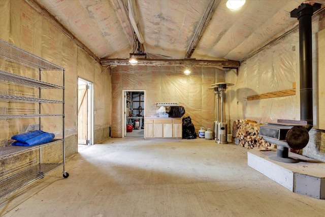 2111 W Mason Rd, Deer Park, WA 99006 - below grade area featuring a wood stove