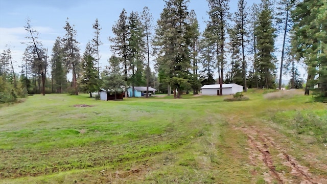 2111 W Mason Rd, Deer Park, WA 99006 - view of grassy yard with an outbuilding and a pole building