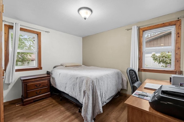 6721 N Washington St, Spokane, WA 99208 - bedroom featuring wood finished floors and a desk