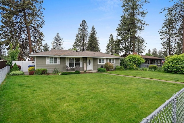 6721 N Washington St, Spokane, WA 99208 - ranch-style house with a fenced backyard