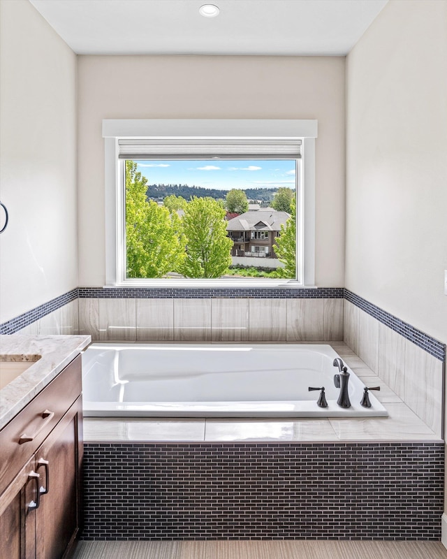 4305 S Bernson Ln, Spokane, WA 99223 - full bath featuring a bath and vanity