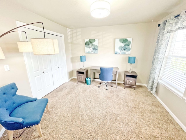 1602 S Canyon Woods Ln, Spokane, WA 99224 - office area with carpet flooring and baseboards