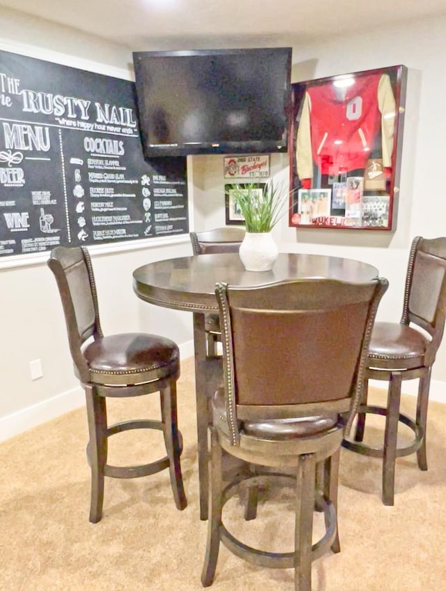 1602 S Canyon Woods Ln, Spokane, WA 99224 - carpeted dining room with baseboards
