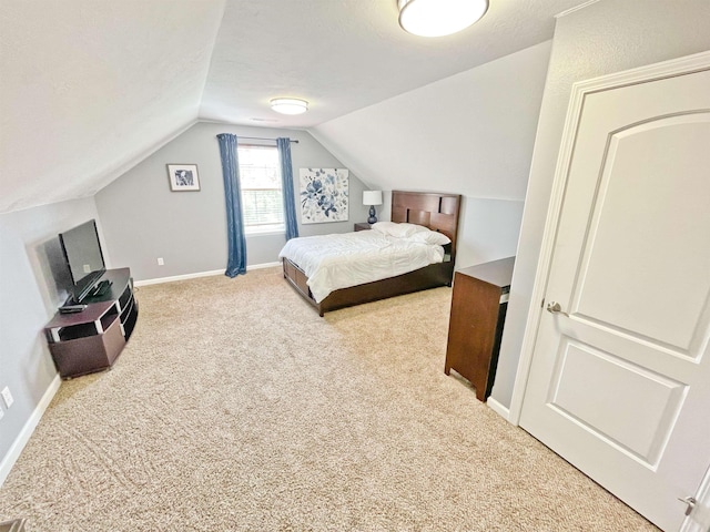 1602 S Canyon Woods Ln, Spokane, WA 99224 - bedroom with carpet flooring, lofted ceiling, and baseboards