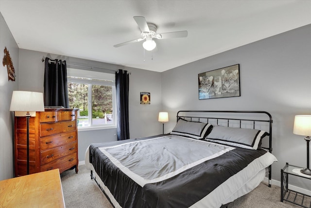 4921 W Londale Ct, Spokane, WA 99208 - bedroom with carpet, baseboards, and a ceiling fan