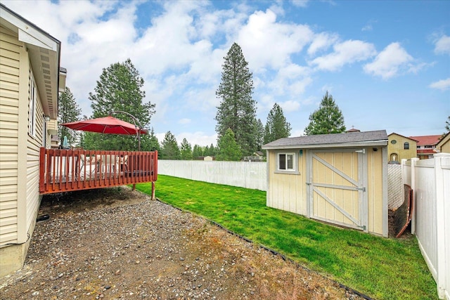 4031 S Bates Rd, Spokane Valley, WA 99206 - view of yard with a deck