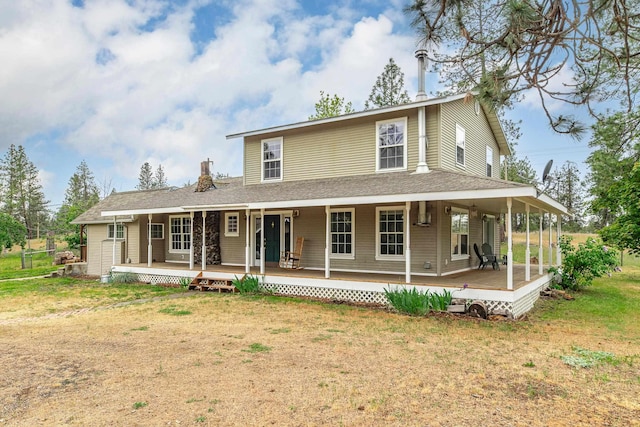6325 W 48th Ave, Spokane, WA 99224 - farmhouse featuring a front lawn and a chimney