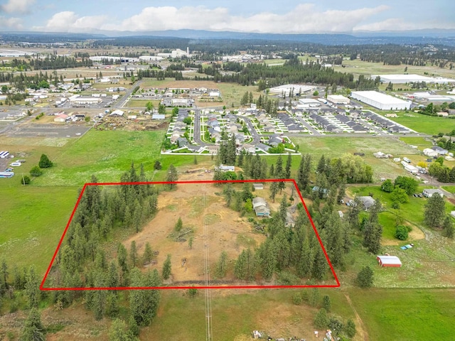 6325 W 48th Ave, Spokane, WA 99224 - aerial overview of property's location featuring property parcel outlined
