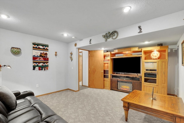15711 N Unicorn Ct, Mead, WA 99021 - living room featuring carpet and recessed lighting