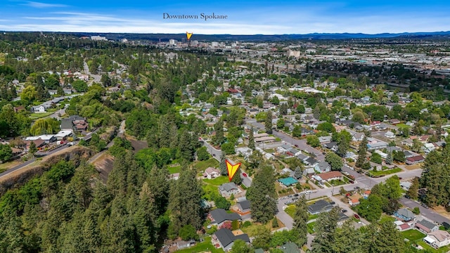 2526 E 8th Ave, Spokane, WA 99202 - aerial view of property's location with a mountainous background