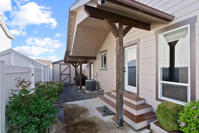 18218 E Michielli Ave, Spokane Valley, WA 99016 - view of patio / terrace featuring entry steps and central air condition unit