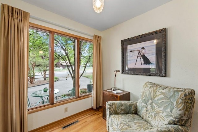 536 E 1st Ave, Colville, WA 99114 - living area featuring plenty of natural light, light wood-type flooring, and baseboards
