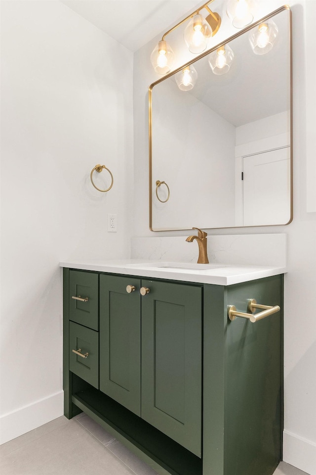 11711 E Honeycomb Springs Ln, Spokane, WA 99206 - bathroom featuring vanity and baseboards
