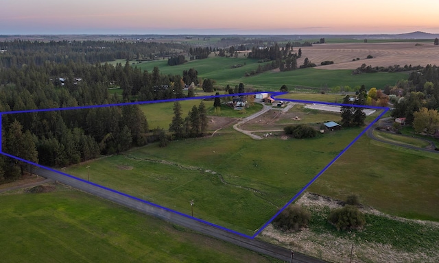 10409 E Palouse Hwy, Valleyford, WA 99036 - view of rural area featuring property parcel outlined and agricultural land
