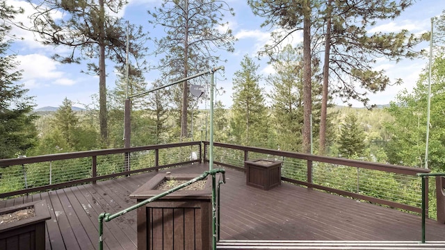 13110 W Charles Rd, Nine Mile Falls, WA 99026 - deck with a mountain view